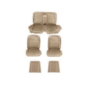 FORD MUSTANG 1968 CABRIOLET CONVERTIBLE SET COMPLET DE COUVRE SIEGE STANDARD MARRON CAMEL Full Set Upholstery Standard Saddle SC