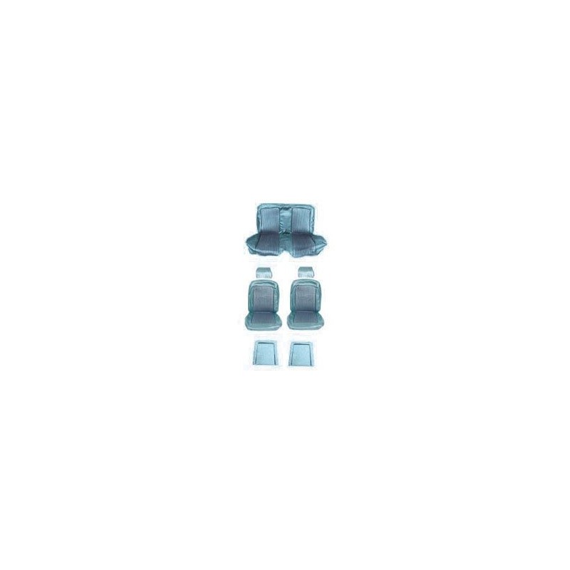 Obsolète OBS OBS Obsolète FORD MUSTANG 1969 COUPE SET COMPLET DE COUVRE SIEGE STANDARD BLEU CLAIR Full Set Upholstery Standard L