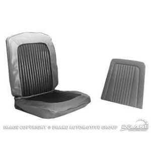 FORD MUSTANG 1969 COUPE SET COMPLET DE COUVRE SIEGE STANDARD BLANC Full Set Upholstery Standard White SCOTT DRAKE 69CP-S-FULL-WT