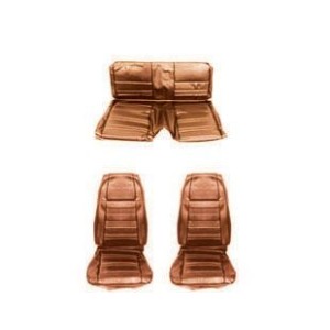 FORD MUSTANG 1970 FASTBACK SET COMPLET DE COUVRE SIEGE STANDARD GINGEMBRE Full Set Upholstery Standard Ginger SCOTT DRAKE 70FB-S