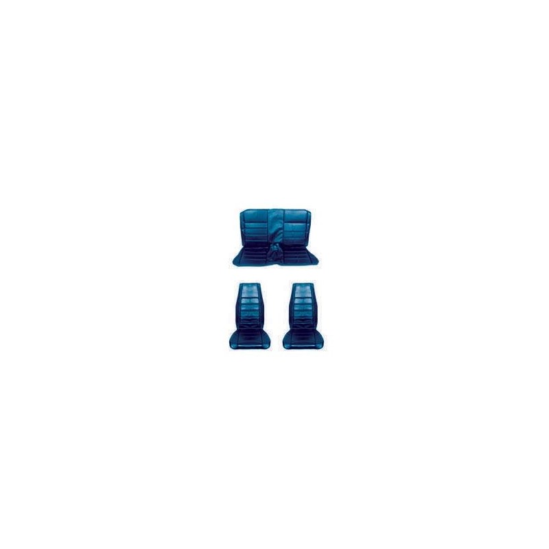 FORD MUSTANG 1970 COUPE SET COMPLET DE COUVRE SIEGE STANDARD BLEU Full Set Upholstery Standard Blue SCOTT DRAKE 71CP-S-FULL-BL