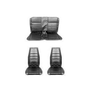 FORD MUSTANG 1970 CABRIOLET CONVERTIBLE SET COMPLET DE COUVRE SIEGE STANDARD NOIR Full Set Upholstery Standard Black SCOTT DRAKE
