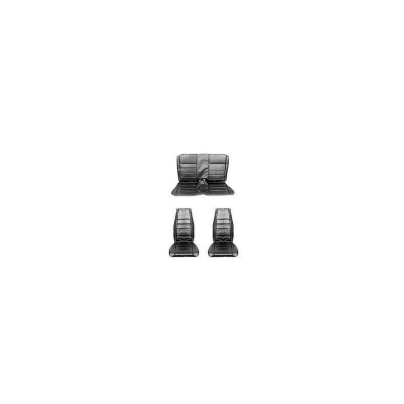 FORD MUSTANG 1970 CABRIOLET CONVERTIBLE SET COMPLET DE COUVRE SIEGE STANDARD NOIR Full Set Upholstery Standard Black SCOTT DRAKE