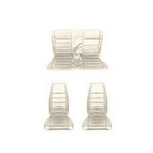 FORD MUSTANG 1970 CABRIOLET CONVERTIBLE SET COMPLET DE COUVRE SIEGE STANDARD BLANC Full Set Upholstery Standard White SCOTT DRAK