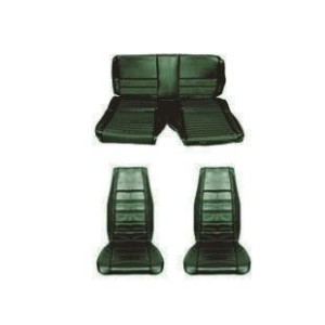 FORD MUSTANG 1970 FASTBACK SET COMPLET DE COUVRE SIEGE STANDARD VERT Full Set Upholstery Standard Green SCOTT DRAKE 71FB-S-FULL