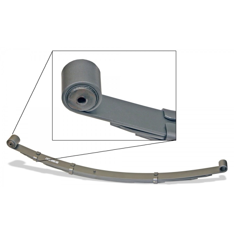 FORD MUSTANG 1964-1973 LAME DE SUSPENSION ARRIERE TRES RENFORCEE 5 LAMES HAUTEUR STANDARD Hi po 5 leaf springs standard eye SCOT