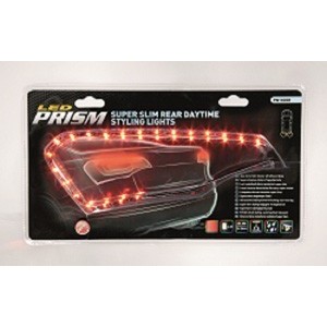 2 bandes LED ultrafines éclairage rouge 36cm/ 42 LED chacune