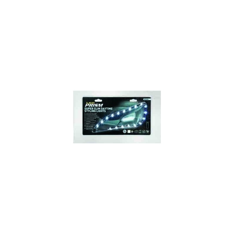 2 Bandes LED éclairage de jour - Blanc - 45cm et 18 LED chacune