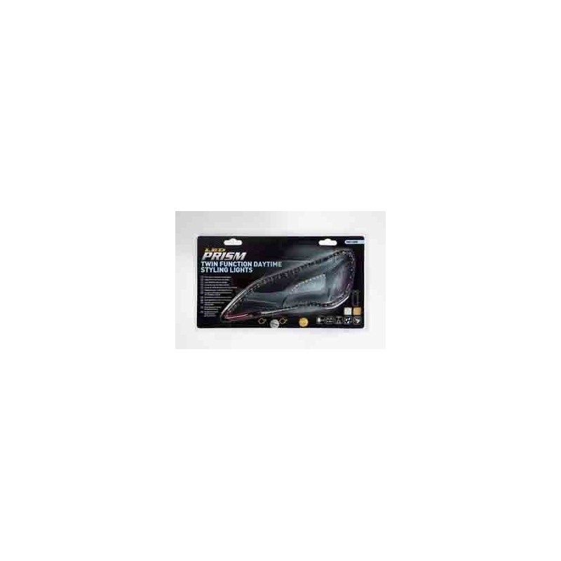 2 Bandes LED éclairage de jour blanc ET orange 45cm et 18 LED chacune PN1120W*
