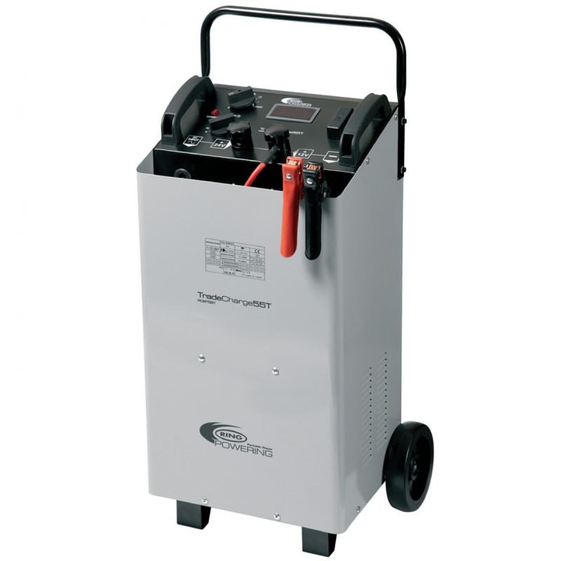 Chargeur booster démarreur de batterie professionnel RING 55 Amp 12V/24V
