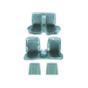 FORD MUSTANG 1968 COUPE SET COMPLET DE COUVRE SIEGE BLEU TURQUOISE BANQUETTE AVANT + ARRIEREBench Seat Full Upholstery Aqua SCOT
