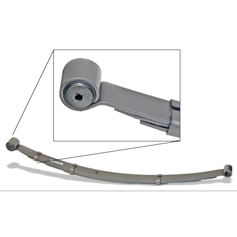 FORD MUSTANG 1964-1973 LAME DE SUSPENSION ARRIERE TRES RENFORCEE 5 LAMES OEILLET MILIEU RABAISSEMENT 2