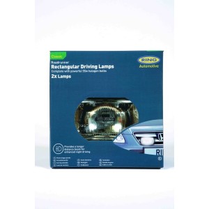 2 projecteurs rectangulaires ROADRUNNER RING H95mm x L180mm x P85mm