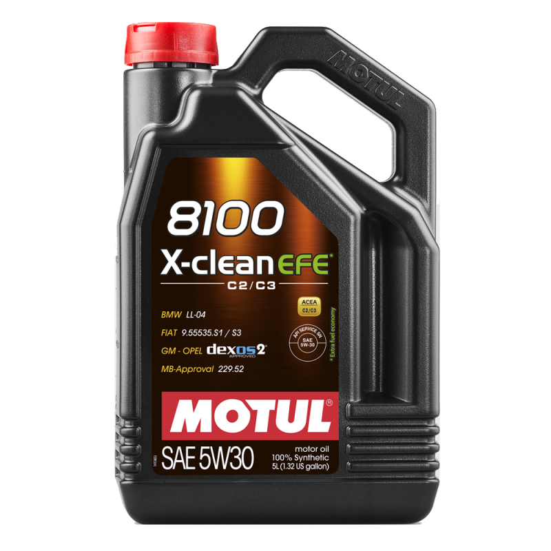 MOTUL VOITURE huile 8100 X CLEAN SAE EFE 5W30 5L C2 C3 109471