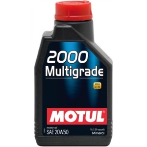 MOTUL VOITURE huile 2000 MULTIGRADE SAE 20W50 1L 113165 (anciennement 102769)