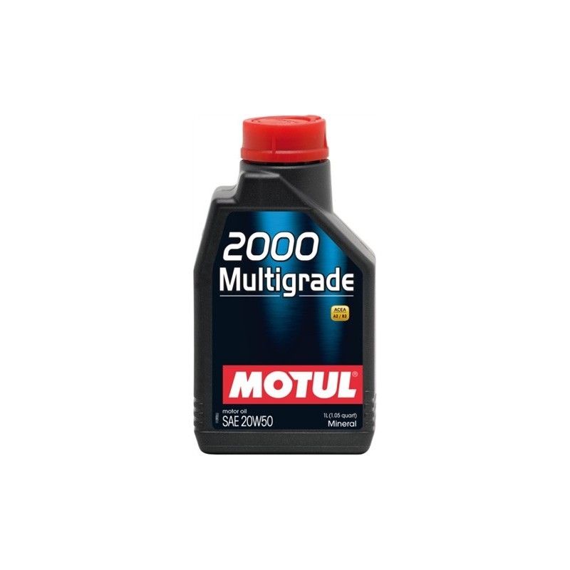 MOTUL VOITURE huile 2000 MULTIGRADE SAE 20W50 1L 113165 (anciennement 102769)