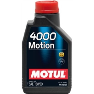MOTUL VOITURE huile 4000 MOTION SAE 15W50 1L 102814