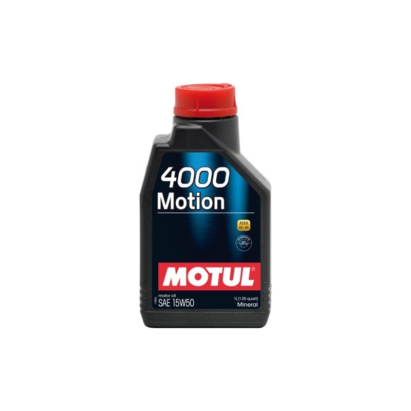 MOTUL VOITURE huile 4000 MOTION SAE 15W50 1L 102814