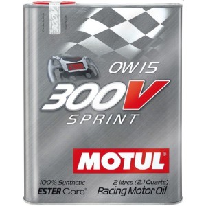 MOTUL 300V AUTO MOTORSPORT 0w15 Sprint Huile Moteur 100% Synthèse Racing 2 Litres PORT OFFERT
