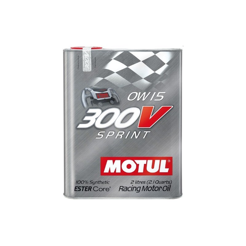 MOTUL 300V AUTO MOTORSPORT 0w15 Sprint Huile Moteur 100% Synthèse Racing 2 Litres PORT OFFERT