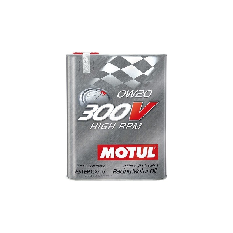 NOUVELLE MOTUL 300V AUTO MOTORSPORT 0w20 High RPM Huile 100% Synthèse Racing 2 Litres PORT OFFERT