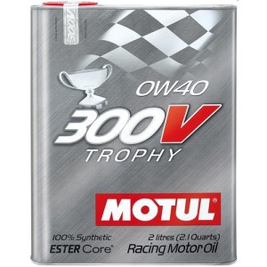 MOTUL 300V AUTO MOTORSPORT 0w40 Trophy Huile Moteur 100% Synthèse Racing 2 Litres