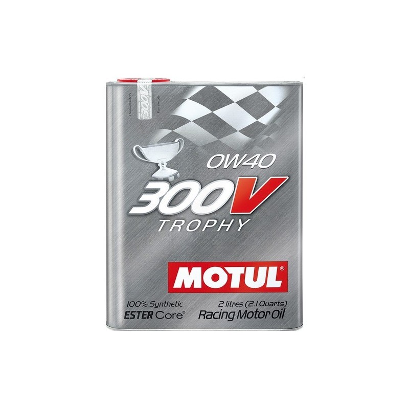 MOTUL 300V AUTO MOTORSPORT 0w40 Trophy Huile Moteur 100% Synthèse Racing 2 Litres