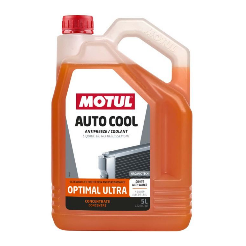 MOTUL AUTO COOL OPTIMAL CONCENTRE A DILUER POUR OBTENIR 8 A 15 LITRES Liquide de refroidissement radiateur Multi -22°C a -55°C 5