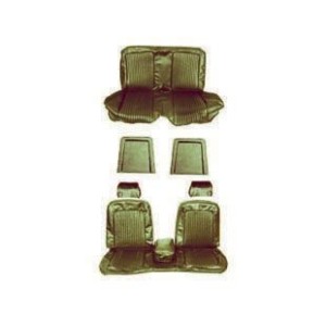 FORD MUSTANG 1969 COUPE SET COMPLET DE COUVRE SIEGE LIERRE DORE AVEC BANQUETTE AVANT + ARRIERE Bench Seat Full Upholstery Ivy Go