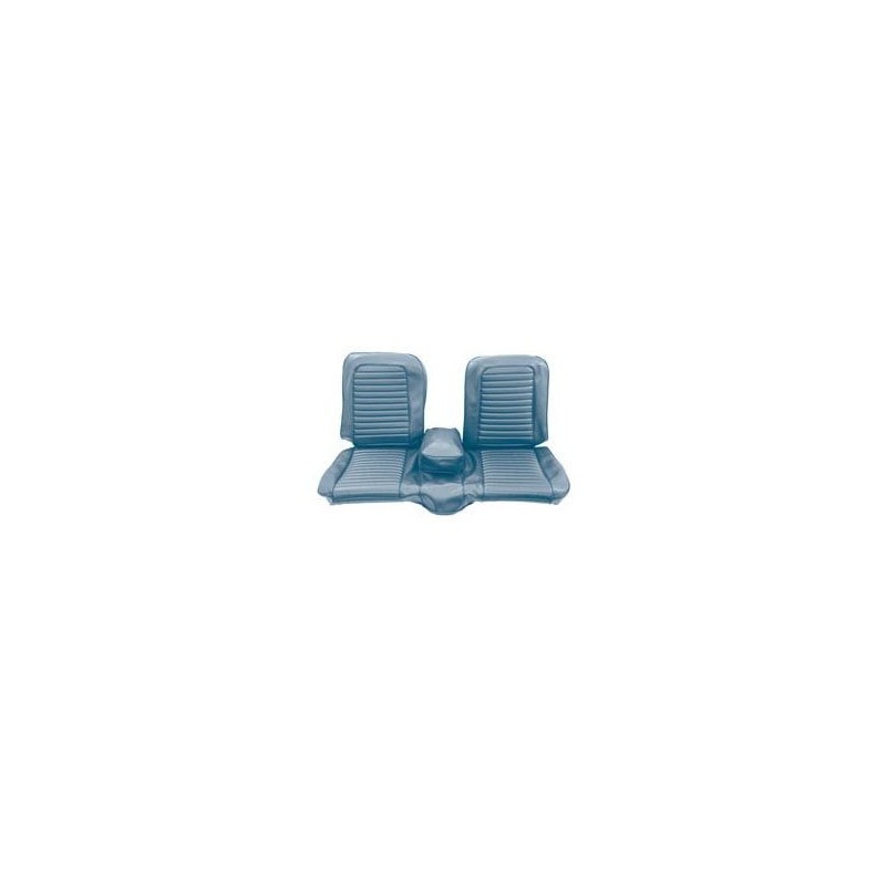 FORD MUSTANG 1965 COUPE COUVRE SIEGE BANQUETTE AVANT BLEU CLAIR Bench Front Seat Upholstery Light Blue SCOTT DRAKE 65-B-BENCH-BL