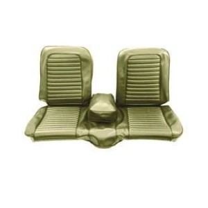 FORD MUSTANG 1965 COUPE COUVRE SIEGE BANQUETTE AVANT LIERRE DORE Bench Front Seat Upholstery Ivy Gold SCOTT DRAKE 65-B-BENCH-IG