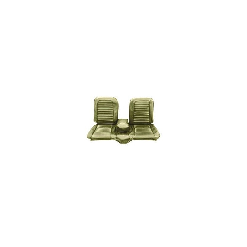 FORD MUSTANG 1965 COUPE COUVRE SIEGE BANQUETTE AVANT LIERRE DORE Bench Front Seat Upholstery Ivy Gold SCOTT DRAKE 65-B-BENCH-IG
