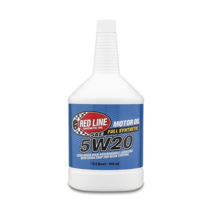 HUILE VOITURE 5W20 100 % SYNTHETIQUE 946ml Red Line Synthetic Motor Oil 15204