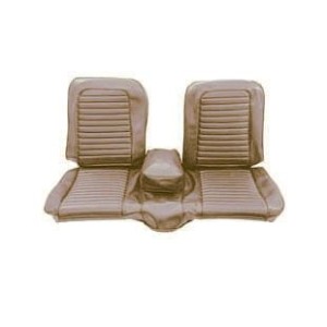 FORD MUSTANG 1965 COUPE COUVRE SIEGE BANQUETTE AVANT PARCHEMIN Bench Front Seat Upholstery Parchment SCOTT DRAKE 65-B-BENCH-PA