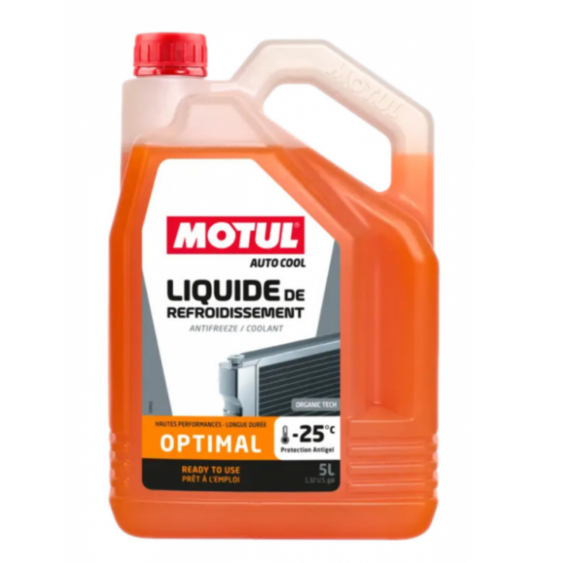 MOTUL Liquide de refroidissement radiateur LR Optimal-25°C 5 Litres 112634