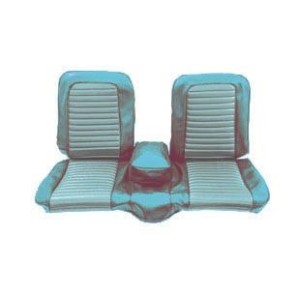 FORD MUSTANG 1966 COUVRE SIEGE BANQUETTE AVANT BLEU TURQUOISE Bench Front Seat Upholstery Aqua SCOTT DRAKE 66-B-BENCH-AQ
