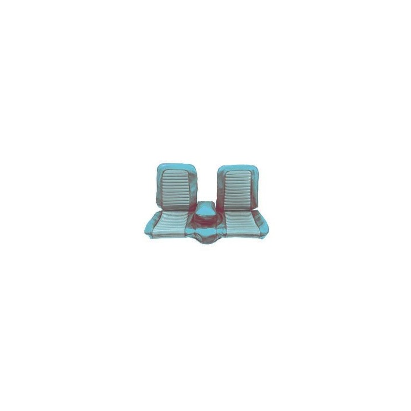 FORD MUSTANG 1966 COUVRE SIEGE BANQUETTE AVANT BLEU TURQUOISE Bench Front Seat Upholstery Aqua SCOTT DRAKE 66-B-BENCH-AQ