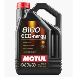 MOTUL VOITURE huile 8100 ECO NERGY SAE 0W30 5L BMW LL-01 FE MERCEDES MB-APPROVAL 229.6 RENAULT RN0700 VOLVO VCC95200377 102794