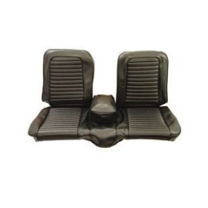 FORD MUSTANG 1966 COUVRE SIEGE BANQUETTE AVANT NOIR Bench Front Seat Upholstery Black SCOTT DRAKE 66-B-BENCH-BK