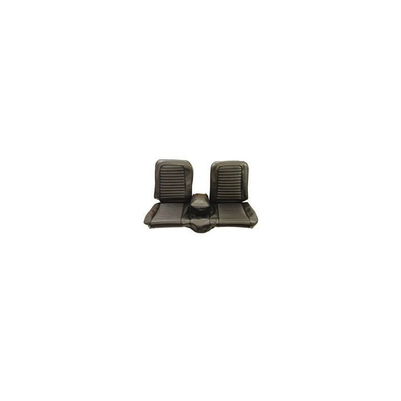 FORD MUSTANG 1966 COUVRE SIEGE BANQUETTE AVANT NOIR Bench Front Seat Upholstery Black SCOTT DRAKE 66-B-BENCH-BK