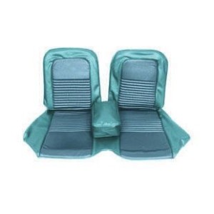 FORD MUSTANG 1968 COUVRE SIEGE BANQUETTE AVANT BLEU TURQUOISE Bench Front Seat Upholstery Aqua SCOTT DRAKE 68-B-BENCH-AQ