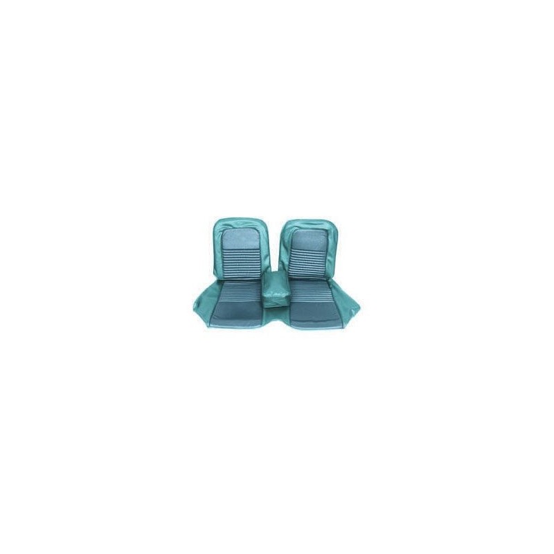 FORD MUSTANG 1968 COUVRE SIEGE BANQUETTE AVANT BLEU TURQUOISE Bench Front Seat Upholstery Aqua SCOTT DRAKE 68-B-BENCH-AQ