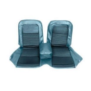 FORD MUSTANG 1968 COUVRE SIEGE BANQUETTE AVANT BLEU Bench Front Seat Upholstery Blue SCOTT DRAKE 68-B-BENCH-BL