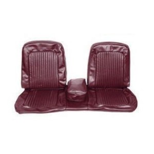 FORD MUSTANG 1968 COUVRE SIEGE BANQUETTE AVANT ROUGE BORDEAUX Bench Front Seat Upholstery Maroon SCOTT DRAKE 68-B-BENCH-MR
