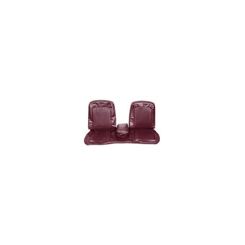 FORD MUSTANG 1968 COUVRE SIEGE BANQUETTE AVANT ROUGE BORDEAUX Bench Front Seat Upholstery Maroon SCOTT DRAKE 68-B-BENCH-MR