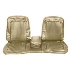 FORD MUSTANG 1968 COUVRE SIEGE BANQUETTE AVANT PEPITE OR Bench Front Seat Upholstery Nugget Gold SCOTT DRAKE 68-B-BENCH-NG