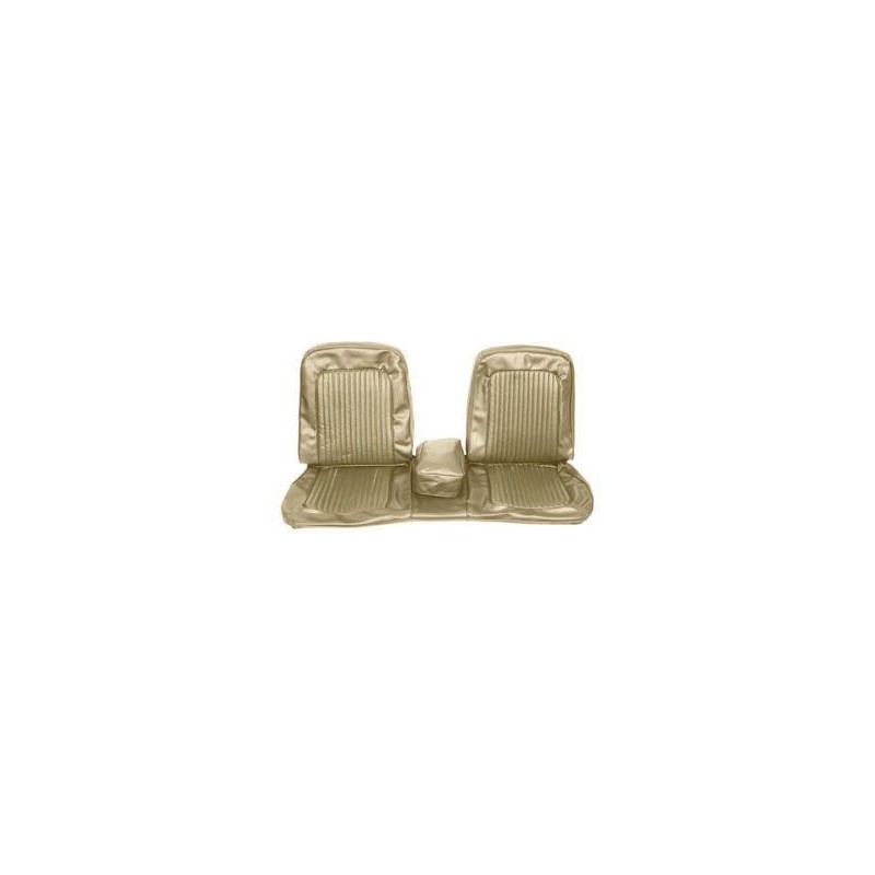 FORD MUSTANG 1968 COUVRE SIEGE BANQUETTE AVANT PEPITE OR Bench Front Seat Upholstery Nugget Gold SCOTT DRAKE 68-B-BENCH-NG