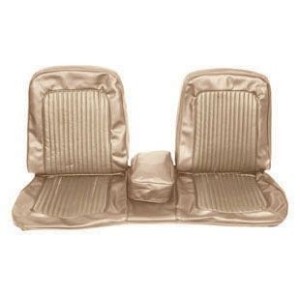 FORD MUSTANG 1968 COUVRE SIEGE BANQUETTE AVANT MARRON CAMEL Bench Front Seat Upholstery Saddle SCOTT DRAKE 68-B-BENCH-SA