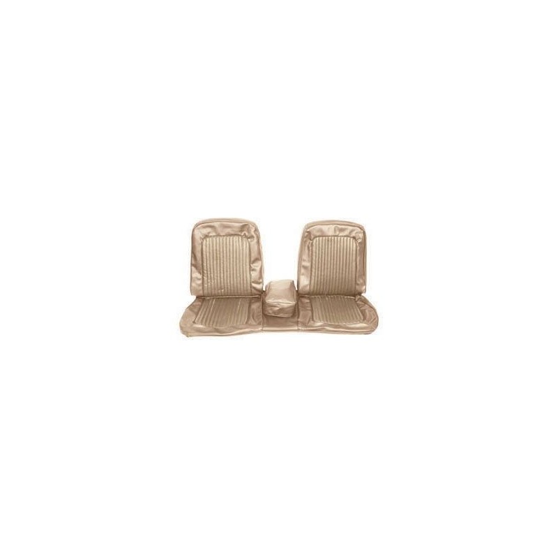 FORD MUSTANG 1968 COUVRE SIEGE BANQUETTE AVANT MARRON CAMEL Bench Front Seat Upholstery Saddle SCOTT DRAKE 68-B-BENCH-SA