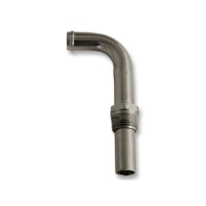 FORD MUSTANG 1969-1973 COUDE DE TUBE DE CHAUFFAGE POUR 351C ZINC ARGENT Heater Hose elbox 351C silver zinc SCOTT DRAKE D0AZ-1859